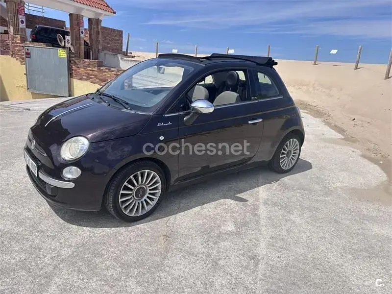 Usado Fiat 500C Lounge 85 CV (62 kW) 2012 Negro Descapotable