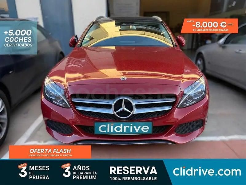 Usado Mercedes C350e 279 CV (205 kW) 2017 Rojo Familiar