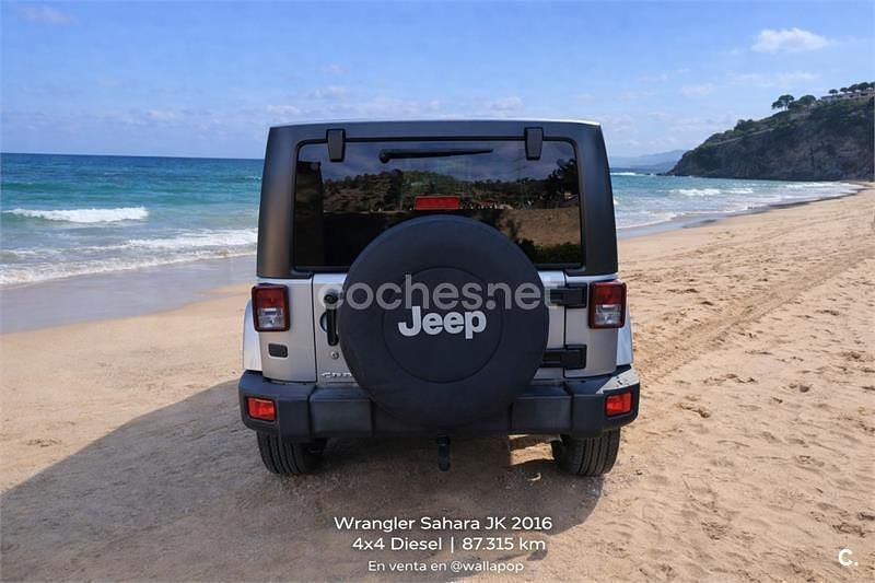 Usado Jeep Wrangler Sahara 200 CV (147 kW) 2016 Gris / plata SUV