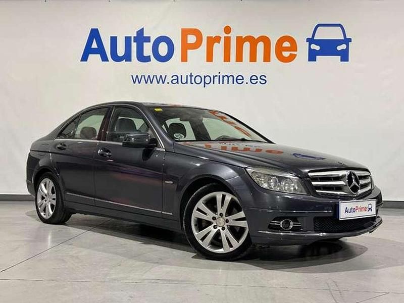 Usado Mercedes C200 136 CV (100 kW) 2009 Azul Berlina