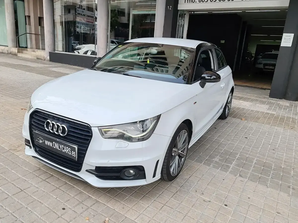 Usado Audi A1 S-Line 95 CV (69 kW) 2016 Blanco Utilitario