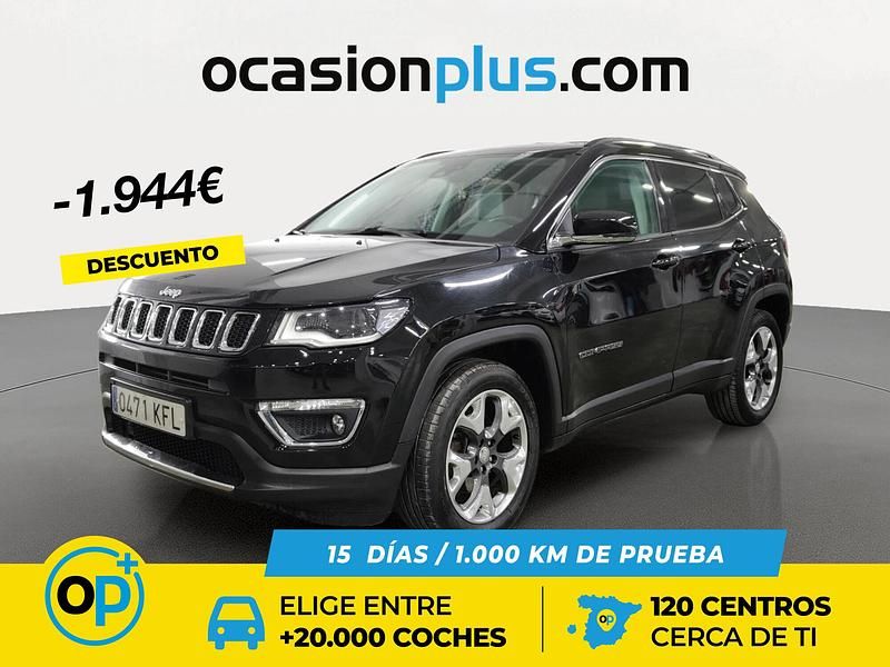 Negro Usado 2017 Jeep Compass Limited SUV | 14.306 € (Buen precio) - Imagen 1/4