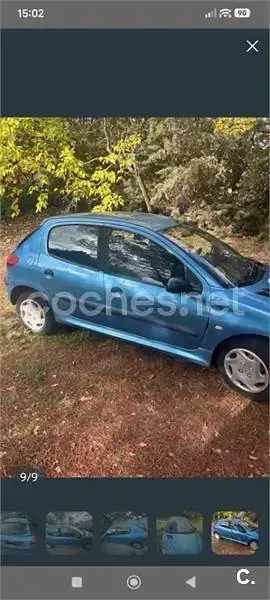 Begagnad Peugeot 206 75 HK (55 kW) 2001 Blå Sedan