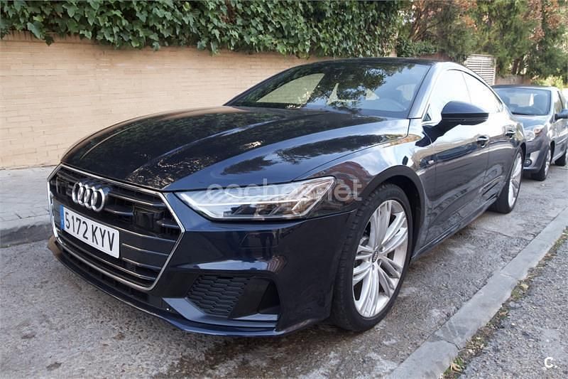 Usado Audi A7 286 CV (210 kW) 2019 Azul Berlina