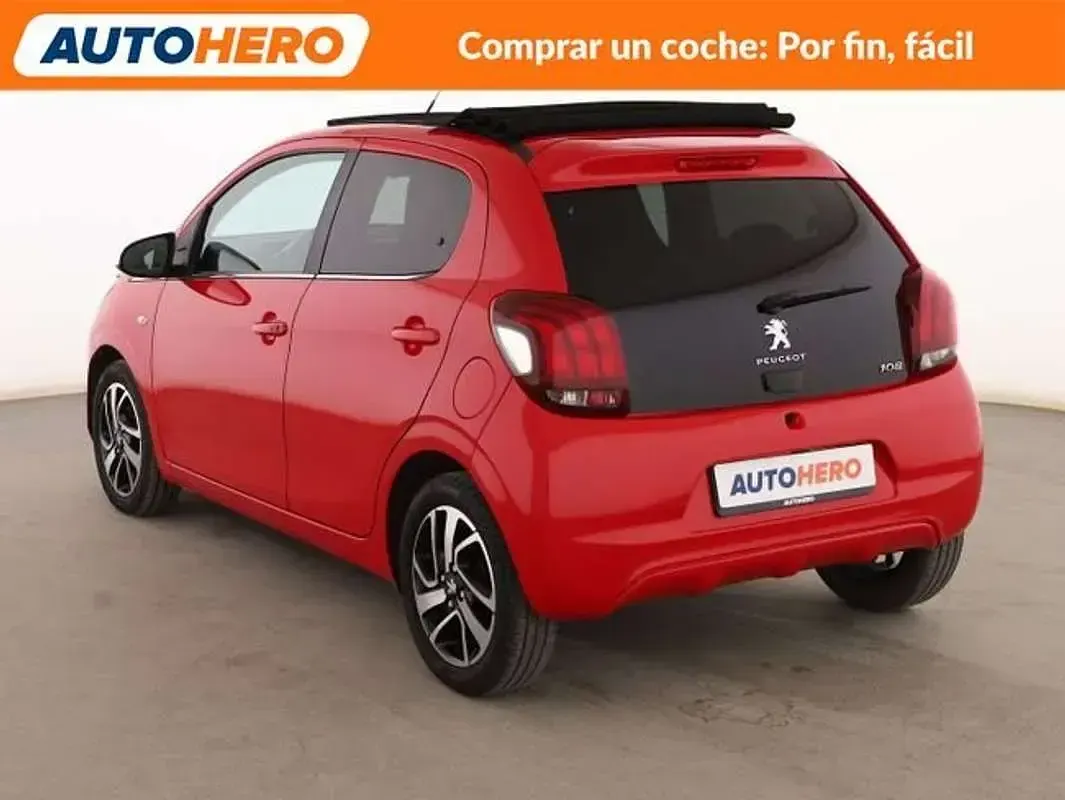 Usado Peugeot 108 Allure 72 CV (52 kW) 2018 Rojo Utilitario