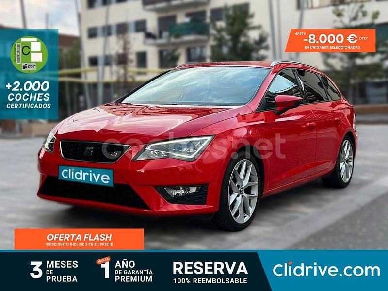 Rojo Usado 2015 Seat Leon FR Familiar | 12.490 € (Buen precio) - Imagen 1/3