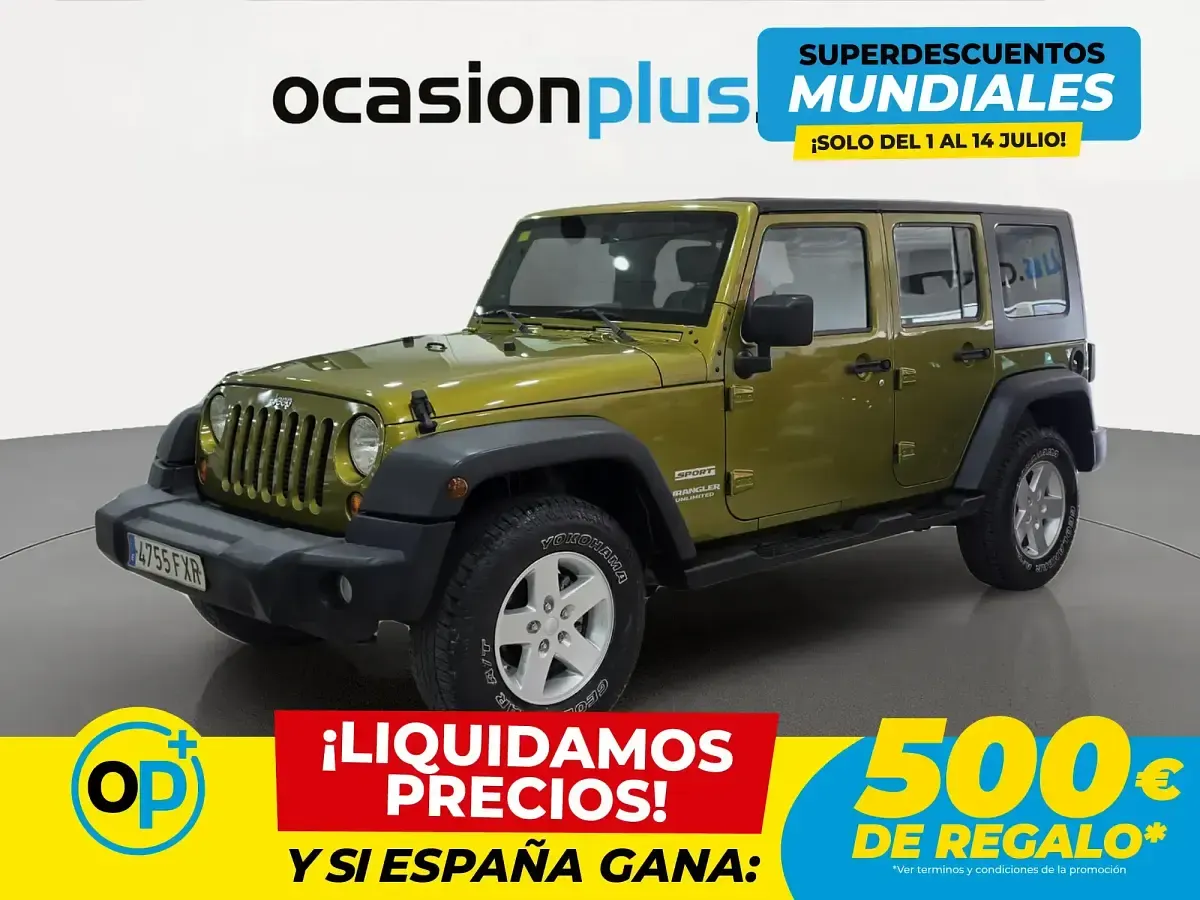 Usado Jeep Wrangler Sport 177 CV (130 kW) 2007 Verde SUV