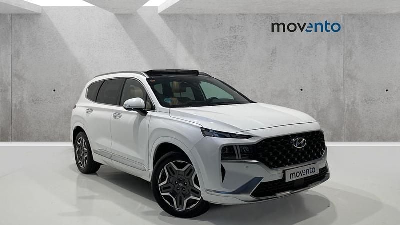 Blanco Usado 2021 Hyundai Santa Fe Style SUV | 31.490 € (Buen precio) - Imagen 1/4