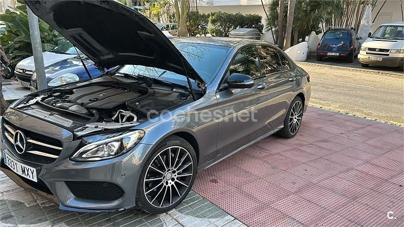 Gris / plata Usado 2017 Mercedes C200 AMG Berlina | 23.500 € (Caro) - Imagen 1/4