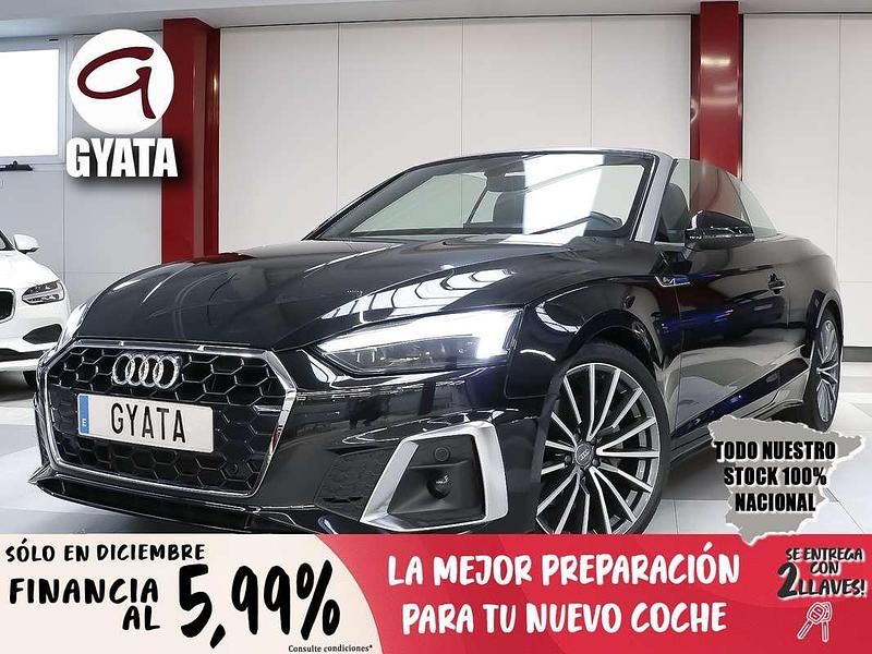 Negro Usado 2021 Audi A5 Cabriolet S-Line Descapotable | 35.990 € (Precio justo) - Imagen 1/4