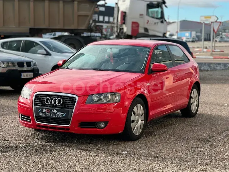 Brugt Audi A3 Attraction 105 HK (77 kW) 2008 Rød Hatchback