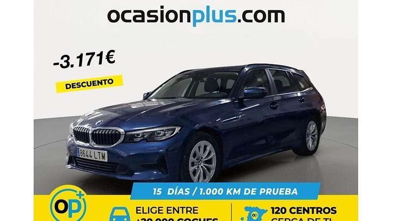 Usado BMW 318 150 CV (110 kW) 2021 Azul Familiar