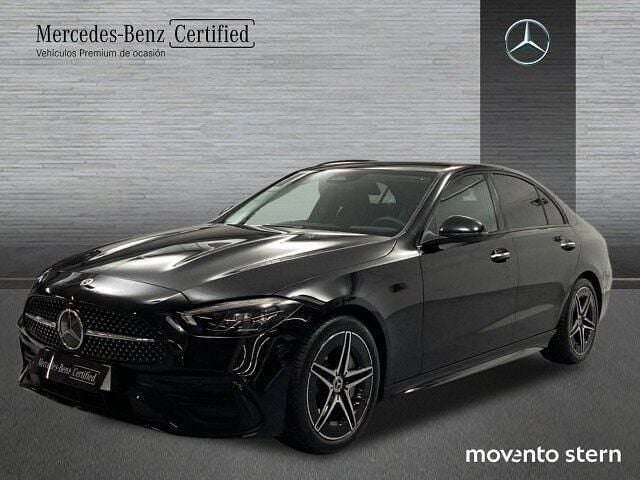 Negro Usado 2025 Mercedes C200 AMG line Berlina | 48.900 € (Precio justo) - Imagen 1/4