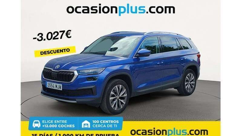 Azul Usado 2023 Skoda Kodiaq Ambition SUV | 30.273 € (Precio justo) - Imagen 1/4