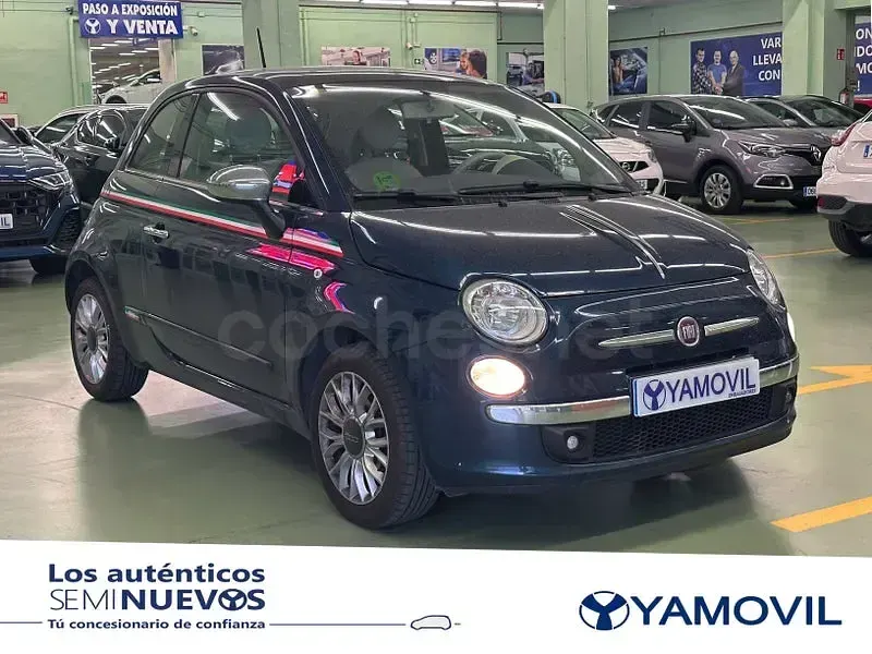Usado Fiat 500 Lounge 69 CV (50 kW) 2014 Azul Berlina