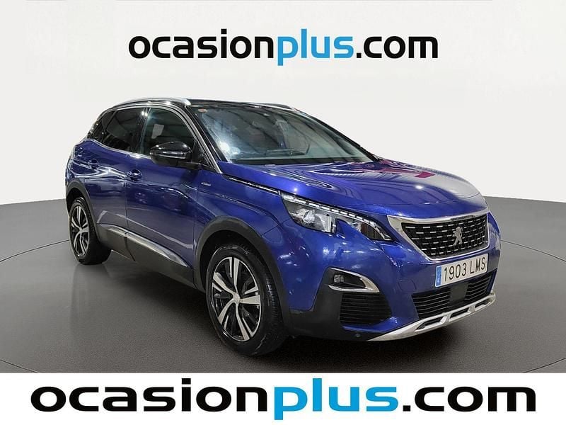 Usado Peugeot 3008 GT-line 130 CV (95 kW) 2021 Azul SUV