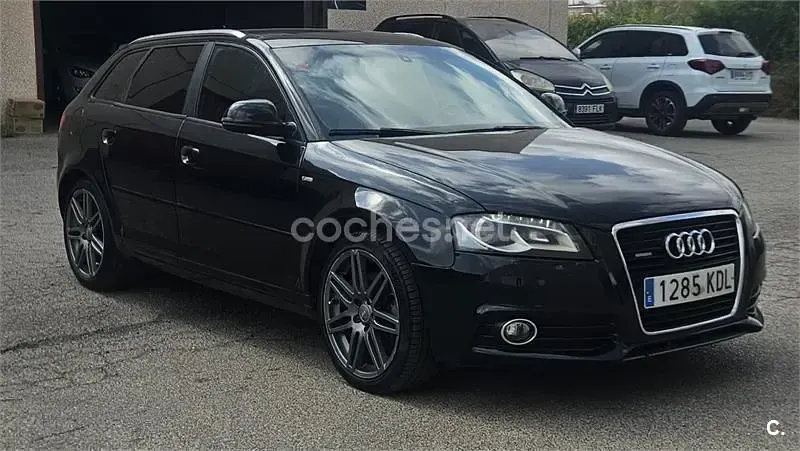 Usado Audi A3 Ambition 200 CV (147 kW) 2009 Negro Utilitario