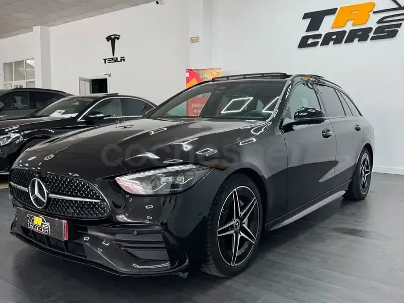 Usado Mercedes C200 163 CV (119 kW) 2022 Negro Familiar