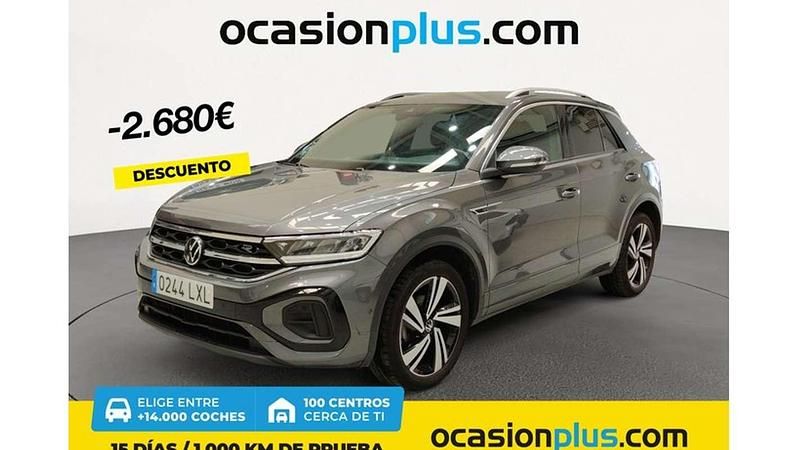 Gris Usado 2022 VW T-Roc R-line SUV | 26.810 € (Un poco caro) - Imagen 1/4