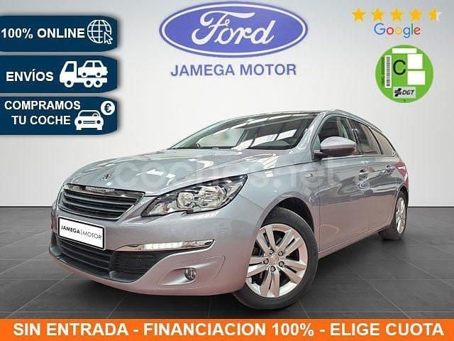 Gris / plata Usado 2017 Peugeot 308 Style Familiar | 9990 € (Precio justo) - Imagen 1/4