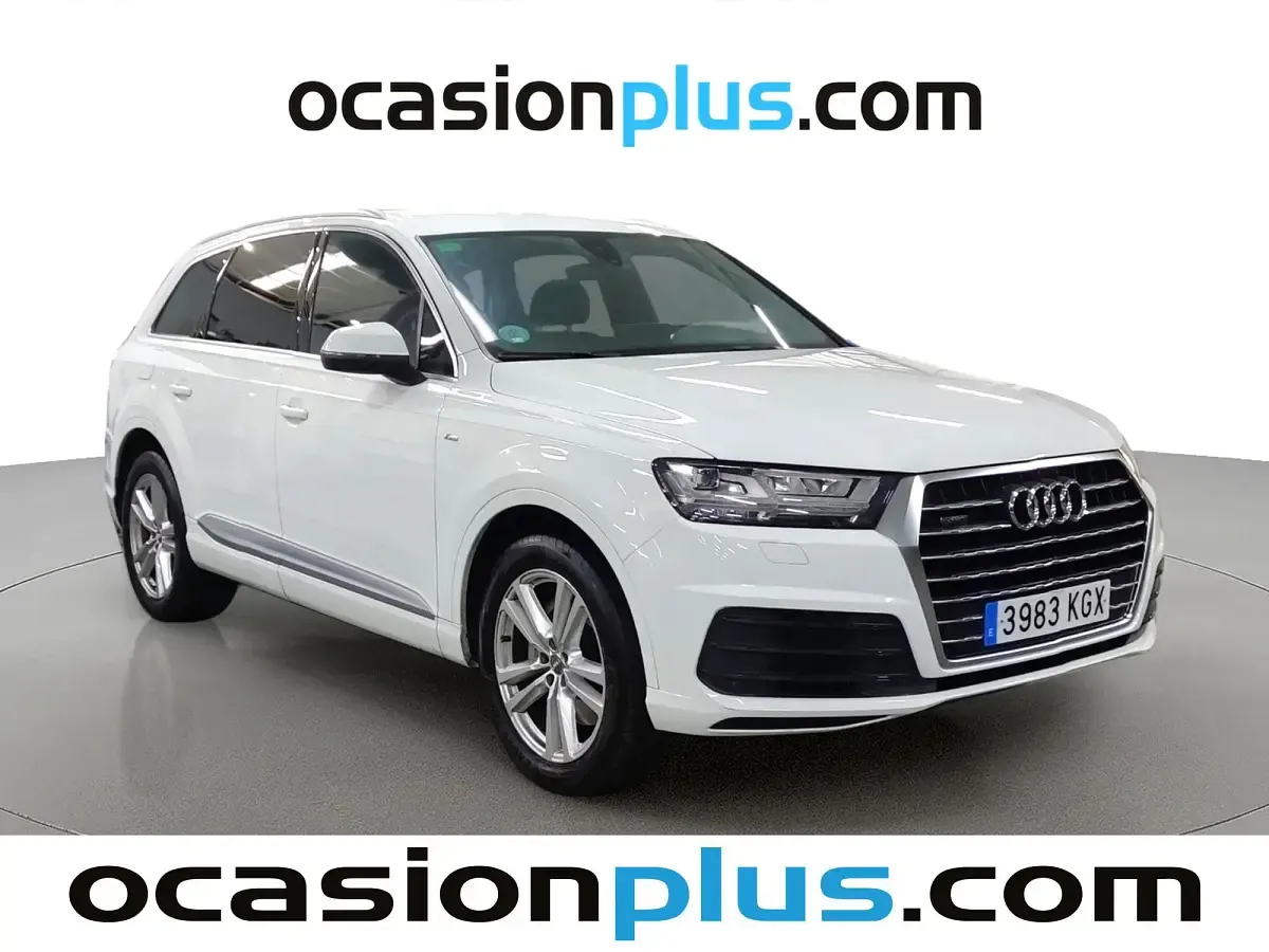 Usado Audi Q7 S-Line 272 CV (200 kW) 2018 Blanco SUV