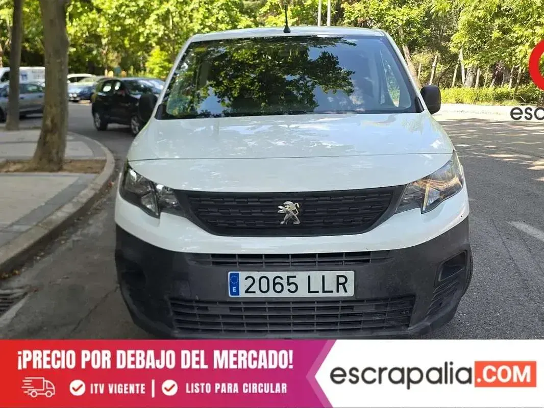 Usado Peugeot Partner S 75 CV (55 kW) 2020 Blanco Monovolumen