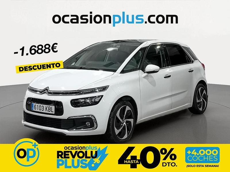 Usado Citroën C4 Shine 150 CV (110 kW) 2017 Blanco Monovolumen