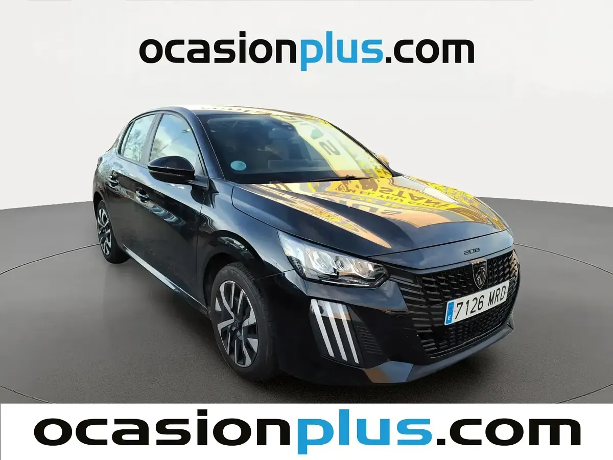 Usado Peugeot 208 Active 100 CV (73 kW) 2024 Negro Utilitario