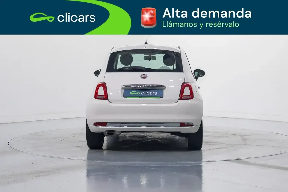 Usado Fiat 500 Lounge 69 CV (50 kW) 2018 Blanco Utilitario