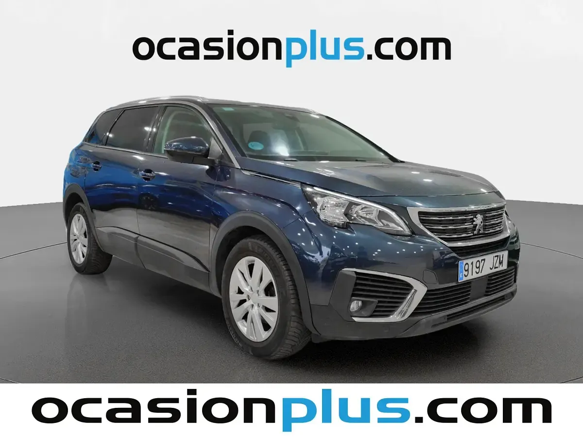 Usado Peugeot 5008 Active 120 CV (88 kW) 2017 Azul Monovolumen