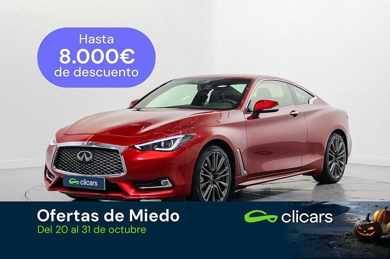 Rojo Usado 2017 Infiniti Q60 Sport Tech Coupe | 24.990 € - Imagen 1/4
