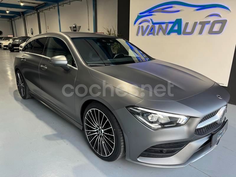 Gris Usado 2021 Mercedes CLA220 Shooting Brake Familiar | 26.990 € (Precio justo) - Imagen 1/4
