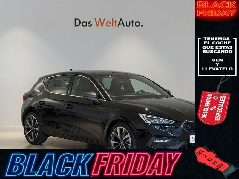 Negro Usado 2022 Seat Leon FR Berlina | 31.390 € - Imagen 1/4