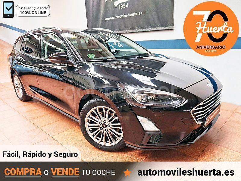 Negro Usado 2019 Ford Focus Titanium Familiar | 14.200 € (Precio justo) - Imagen 1/4