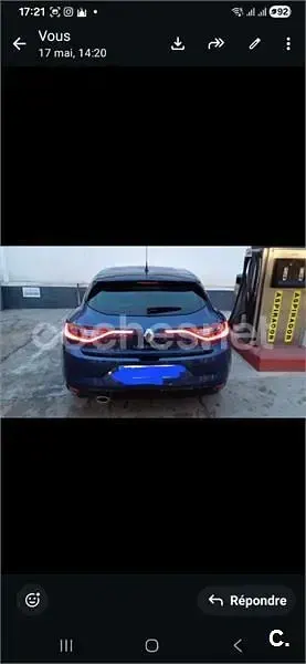 Usado Renault Mégane Zen 140 CV (102 kW) 2019 Azul Berlina