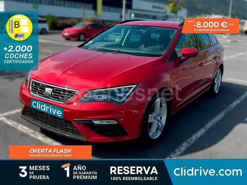 Granate Usado 2017 Seat Leon FR Familiar | 17.490 € (Un poco caro) - Imagen 1/3