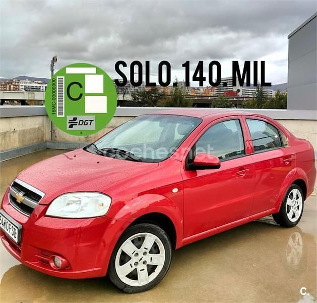 Usado Chevrolet Aveo LT 94 CV (69 kW) 2007 Rojo Berlina