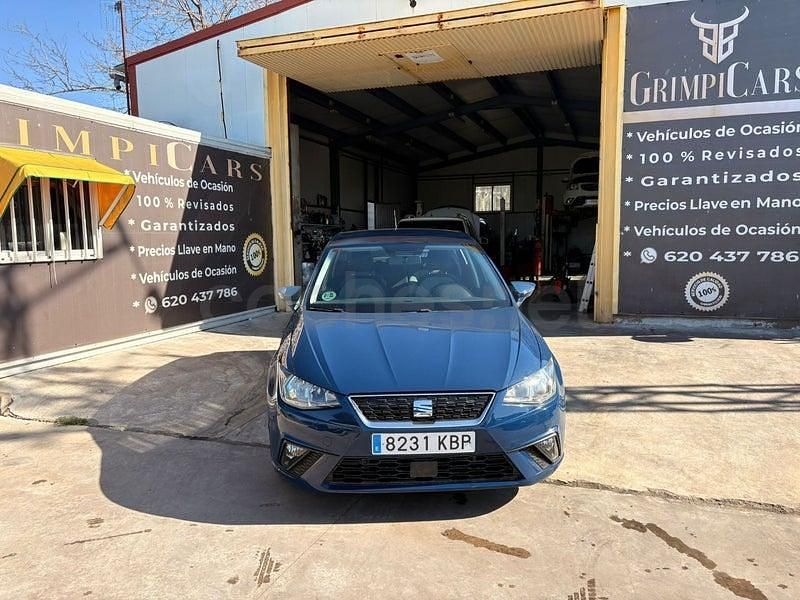 Usado Seat Ibiza Style 95 CV (69 kW) 2017 Azul Berlina