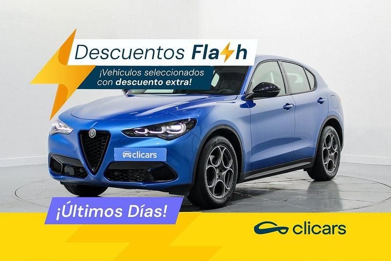 Azul Usado 2024 Alfa Romeo Stelvio Sprint SUV | 32.190 € (Buen precio) - Imagen 1/4