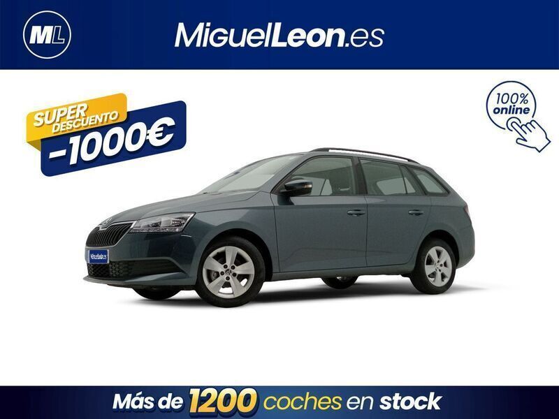 Gris Usado 2019 Skoda Fabia Ambition Familiar | 9985 € (Precio justo) - Imagen 1/4