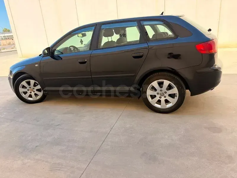 Usado Audi A3 Ambiente 105 CV (77 kW) 2007 Negro Utilitario