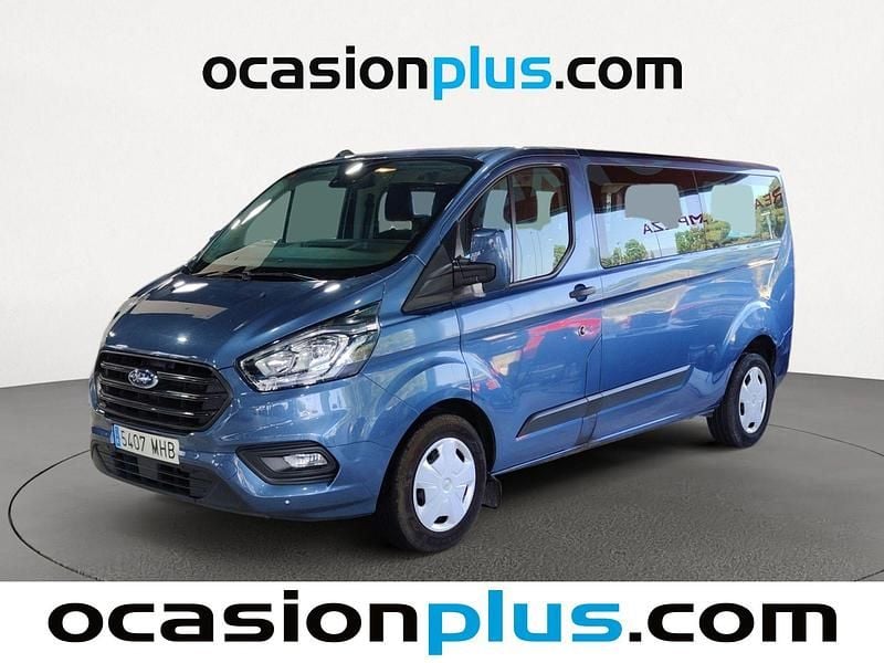 Azul Usado 2023 Ford Transit Custom Trend Familiar | 29.325 € (Buen precio) - Imagen 1/4