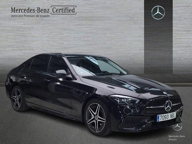Usado Mercedes C220 AMG line 200 CV (147 kW) 2025 Negro obsidiana Berlina