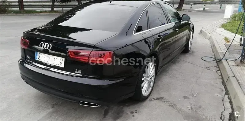 Usado Audi A6 190 CV (139 kW) 2016 Negro Berlina