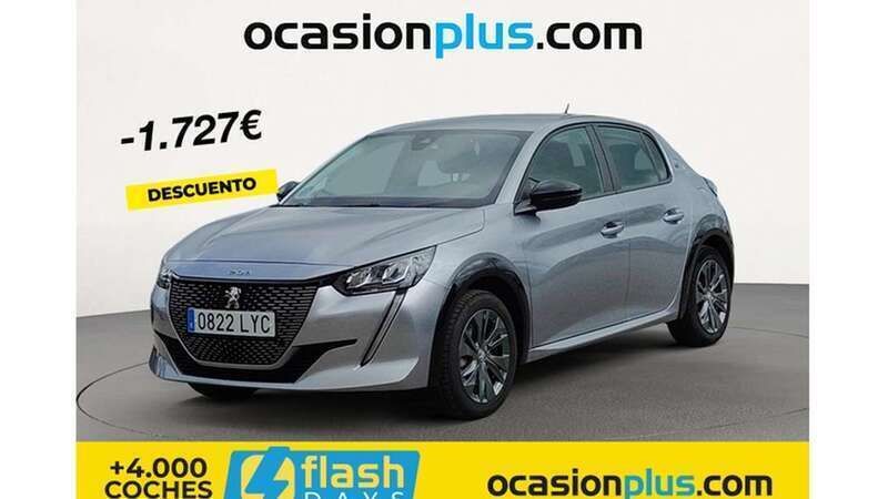 Gris Usado 2022 Peugeot e-208 Active Utilitario | 17.272 € (Precio justo) - Imagen 1/4