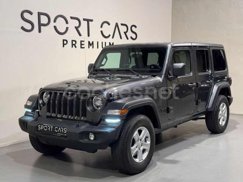 Gris / plata Usado 2022 Jeep Wrangler Sahara SUV | 49.950 € (Super precio) - Imagen 1/4