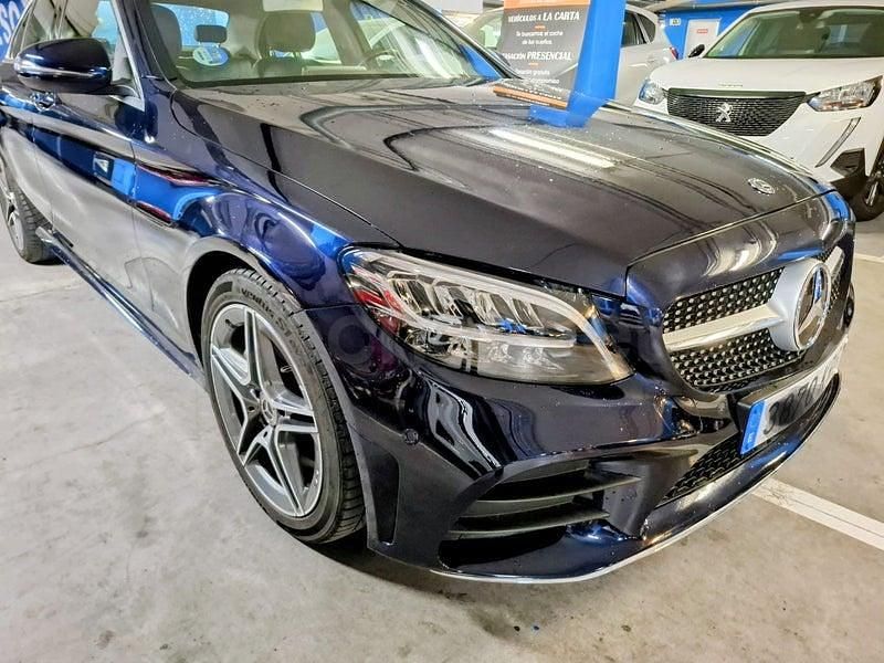 Usado Mercedes C200 184 CV (135 kW) 2018 Azul Berlina