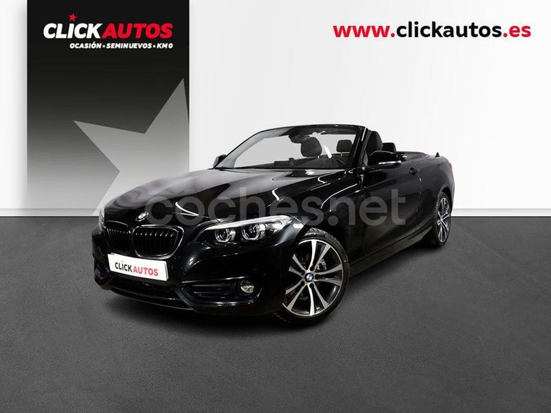 Negro Usado 2021 BMW 220 Descapotable | 32.200 € (Un poco caro) - Imagen 1/4