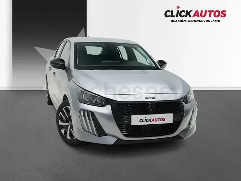 Usado Peugeot 208 Active 100 CV (73 kW) 2024 Gris / plata Utilitario
