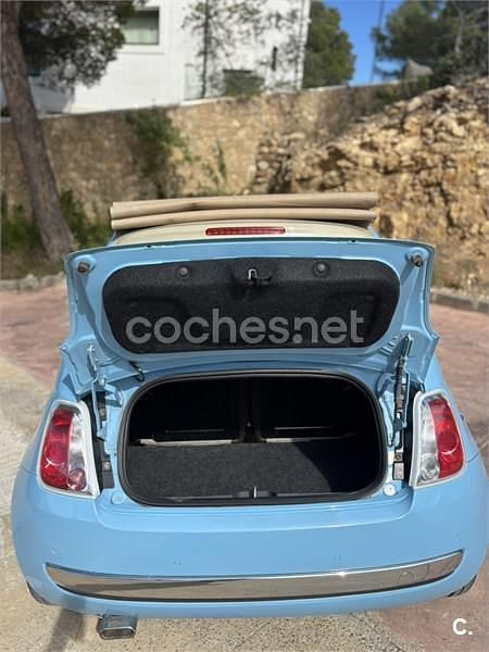 Usado Fiat 500C Pop 69 CV (50 kW) 2012 Azul Descapotable